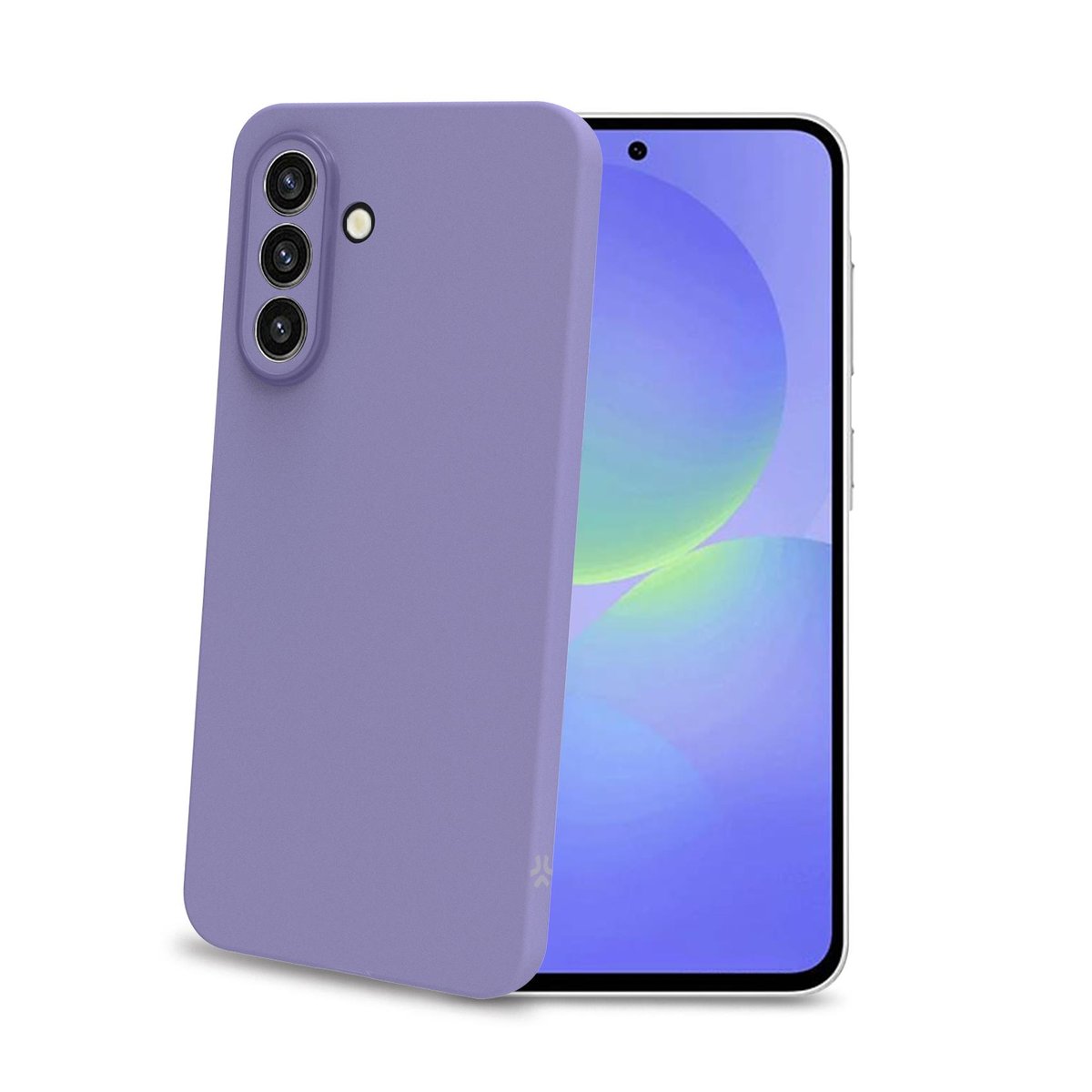 CELLY SAMSUNG GALAXY A37 5G COVER MORBIDA IN TPU CON TASTI E BORDO FOTOCAMERA COLORE A CONTRASTO EFFETTO SABBIATO TRASPARENTE VIOLA