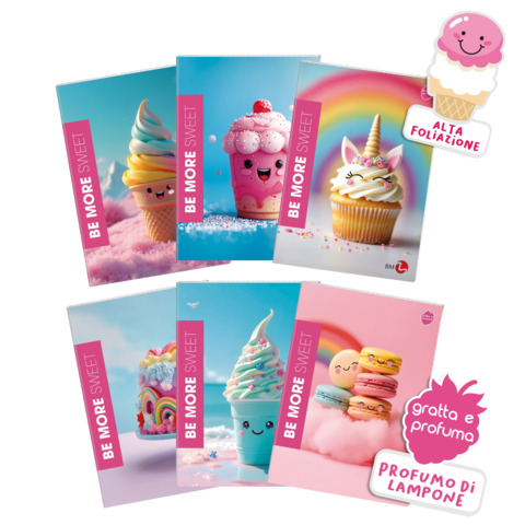 Maxiquaderno Be More Sweet - A4 - 5mm …