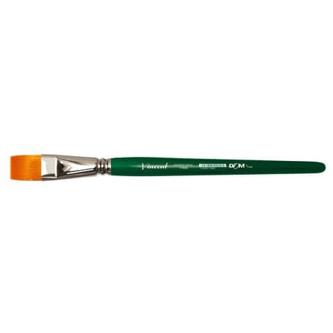 CWR VINCENT PENNELLI SINTETICI PUNTA PIATTA N. 10 MANICO CORTO COL. VERDE CONF 6 Pz.
