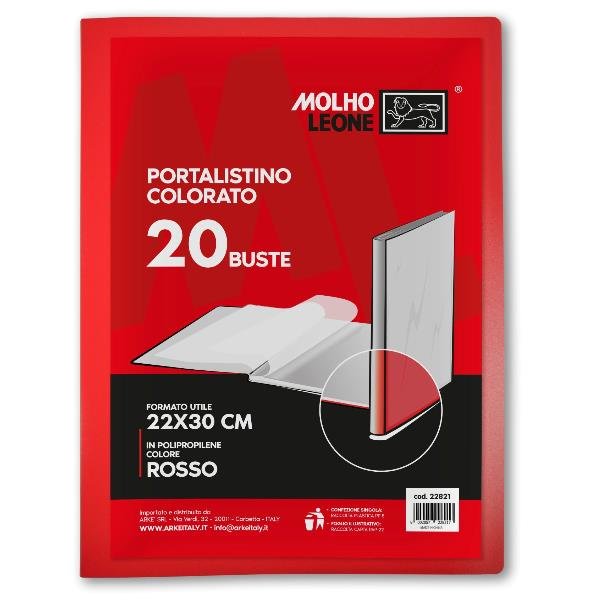MOLHO LEONE CF24 PORTALISTINO ROSSO 20 BUSTE