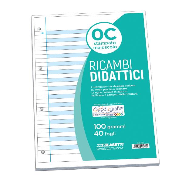 Ricambi didattici forati - A4 - 1 rigo …