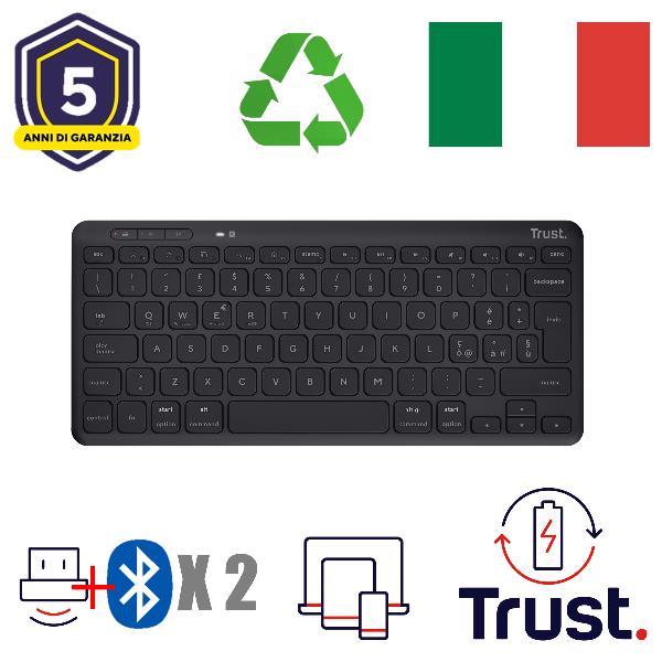 Tastiera compatta Lyra - wireless - Trust