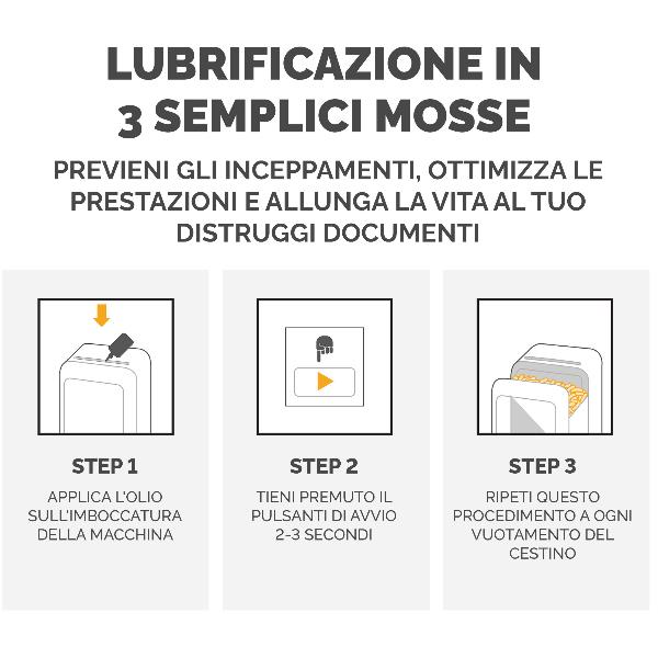 Olio lubrificante per distruggidocumenti - 350 ml - …