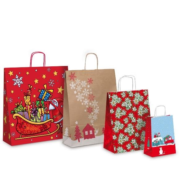 Shopper natale - fantasie assortite - Sadoch - …