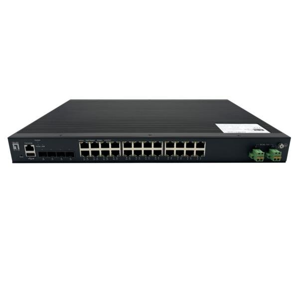 LEVEL ONE 28-PORT L2 PLUS MANAGED POE INDUST.