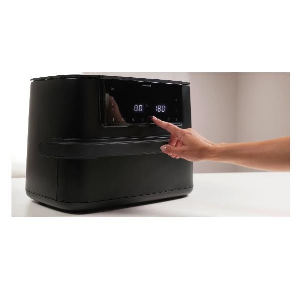 SEVERIN FR 2490 FRIGGITRICE AD ARIA 9 LT 2600W 2 ZONE DI COTTURA INDIPENDENTI 10 PROGRAMMI NERO