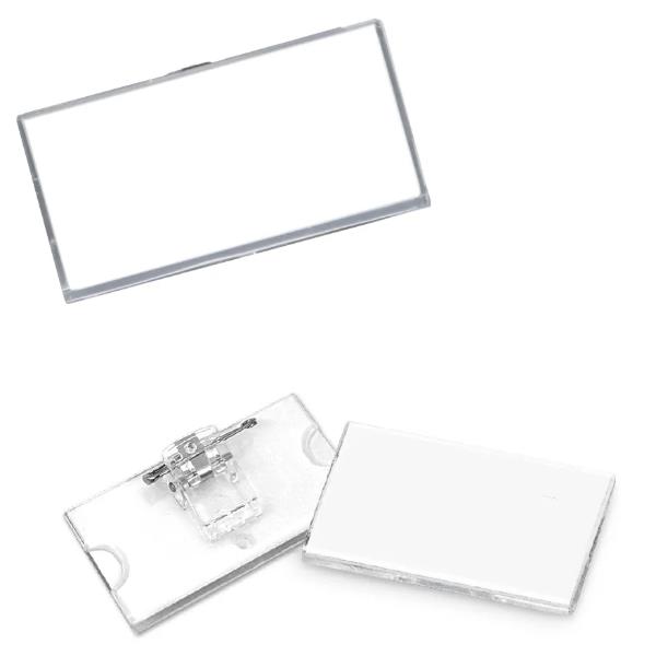 Portabadge con clip e spilla - 6,5 x …