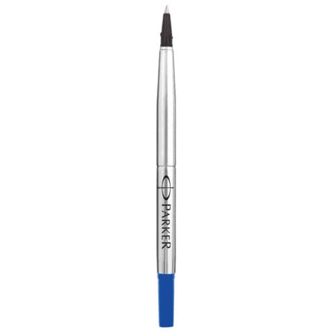 Refill roller Quink standard - punta fine - metallo - blu - Parker