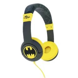 OTL CUFFIE BAMBINI BATMAN SIGNAL KIDS ALTOPARLANTE 30MM JACK 3.5 MM COLORE NERO GIALLO