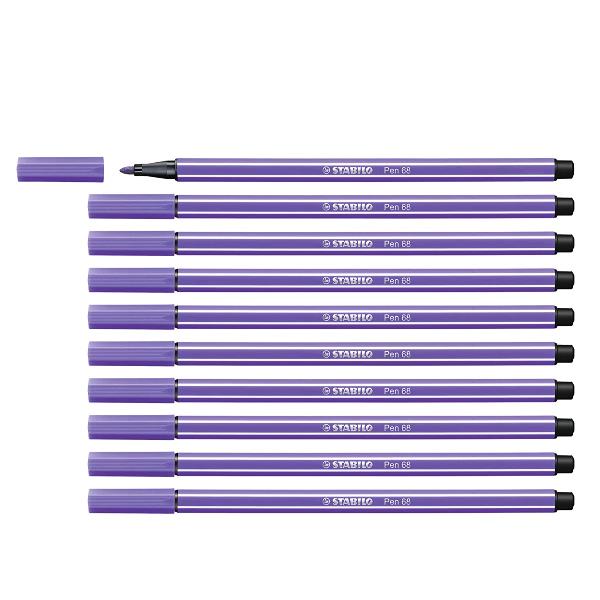 Pennarello Pen 68 - viola 55 - Stabilo