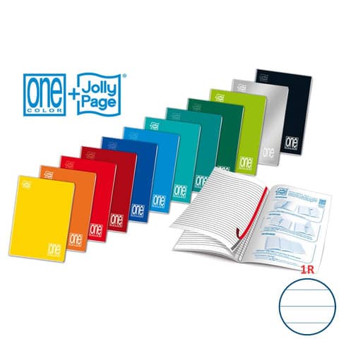 Maxiquaderno One Color - A4 - 1 rigo - 20+1 fogli - 80 gr - Blasetti