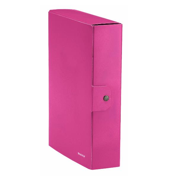 Scatola progetto WOW - dorso 8 cm - fucsia metallizzato - Leitz