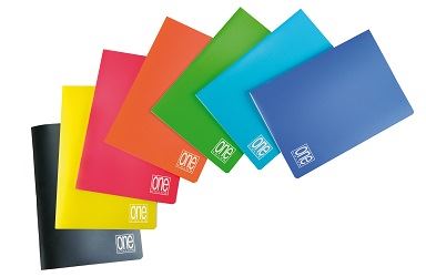 Maxiquaderno One Color - A4 - rigo di 1a - 20+1 fogli - 80 gr - copertina PP - Blasetti