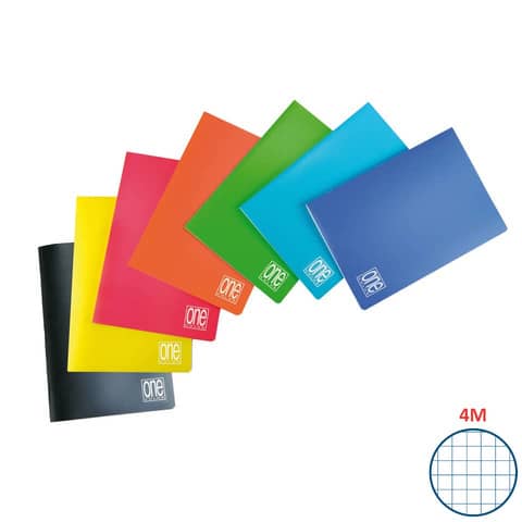 Maxiquaderno One Color - A4 - 4 mm …