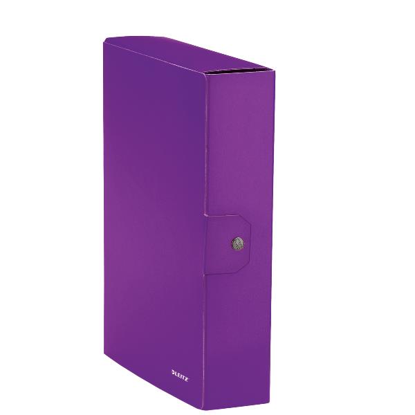 Scatola progetto WOW - dorso 10 cm - viola metallizzato - Leitz