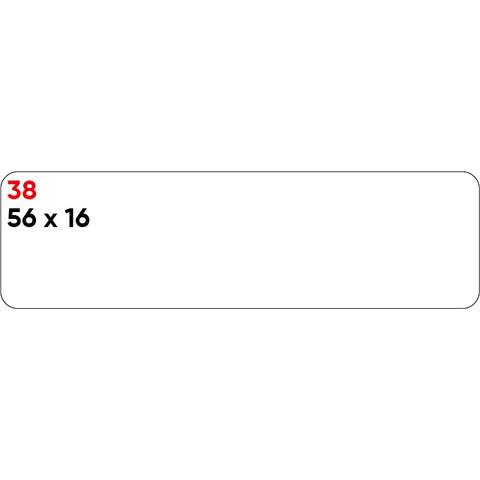 Etichette adesive - in carta - permanenti - 56 x 16 mm - 16 et/fg - 10 fogli - bianco - Markin