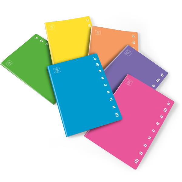 Maxiquaderno Monocromo Fluo - A4 - 1rigo c/margine …