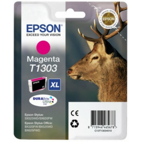 Epson T1303 - 10.1 ml - misura XL - magenta - originale - blister - cartuccia d'inchiostro - per Stylus Office BX630, BX635, BX935; WorkForce WF-3010, 3520, 3530, 3540, 7015, 7515, 7525