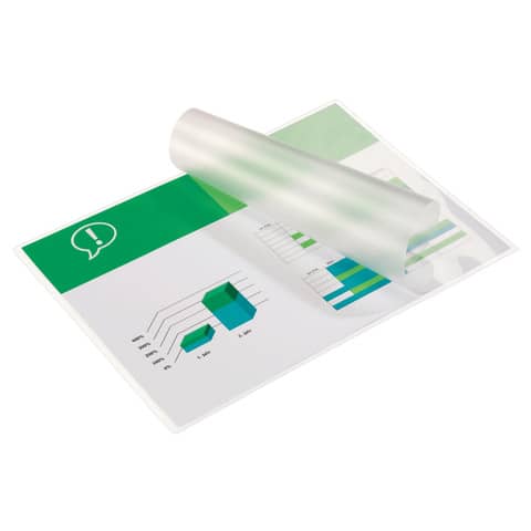 GBC Document Laminating Pouch - 200 micron - confezione da 100 - extra lucido - A3 (297 x 420 mm) rivestimento di plastificazione