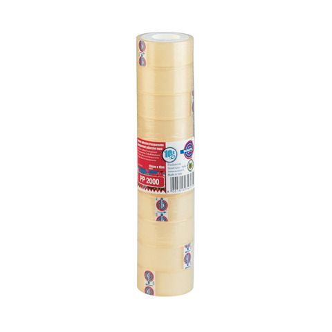 Eurocel PP 2000 - Nastro da imballaggio - 19 mm x 10 m - polipropilene orientato biassialmente - trasparente, miele
