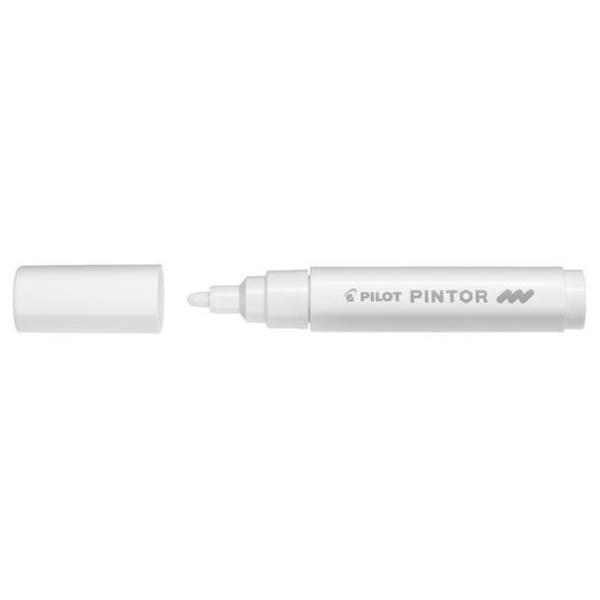 Pilot Pintor - Marcatore - permanente - bianco - inchiostro pigmentato base acqua - 1.4 mm - medio