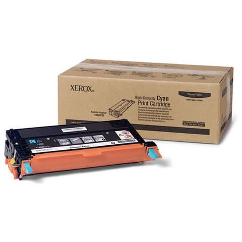 Xerox Phaser 6180MFP - Alta capienza - ciano - originale - cartuccia toner - per Phaser 6180DN, 6180MFP/D, 6180MFP/N, 6180N