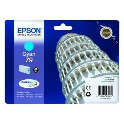Epson 79 - 6.5 ml - ciano - originale - cartuccia d'inchiostro - per WorkForce Pro WF-4630DWF, WF-4640DTWF, WF-5110DW, WF-5190DW, WF-5620DWF, WF-5690DWF