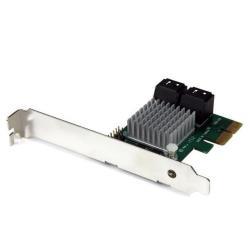 StarTech.com Scheda controller RAID PCI Express 2.0 SATA III 6 Gbps a 4 porte con tiering SSD HyperDuo - Controller memorizzazione dati (RAID) - 4 Canale - SATA 6Gb/s - profilo basso - RAID RAID 0, 1, 10, JBOD - PCIe 2.0 x2 - per P/N: ST521PMINT
