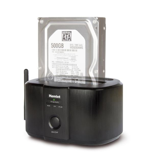 Hamlet HXDDWIFI - Server NAS - SATA 6Gb/s - USB 3.0 / Ethernet 10/100 / 802.11b/g/n