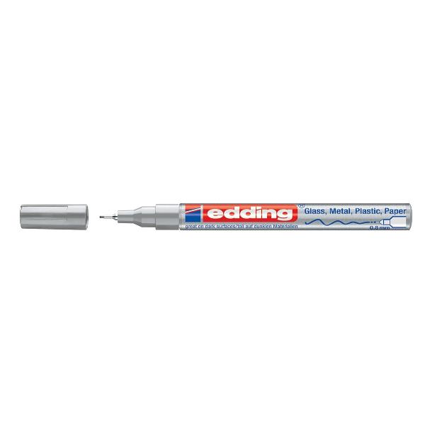 edding 780 creative paint - Marcatore - permanente - argento - inchiostro pigmentato - 0.8 mm - extra fine