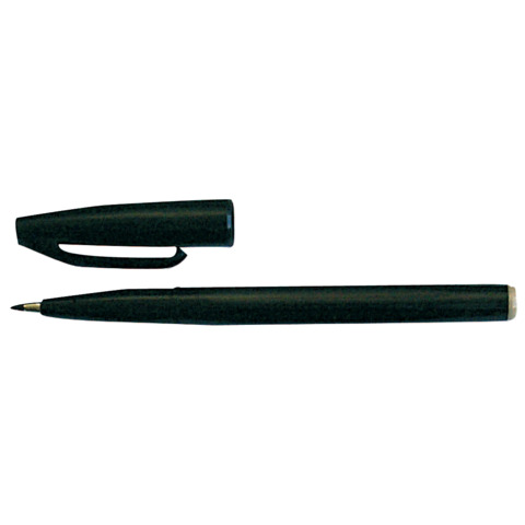 Pentel Sign Pen - Penna punta in fibra - non permanente - nero - inchiostro base acqua - 1 mm - fine