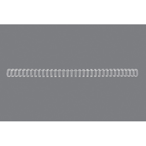 GBC WireBind - 6 mm - 34 anelli - A4 (210 x 297 mm) - 55 fogli - bianco - 100 pezzi spirale di rilegatura - per WireBind W20, W25E; Rexel WB606
