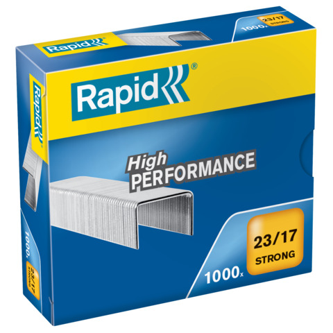 Rapid Strong - Punti metallici - 23/17 - 17 mm - acciaio galvanizzato - pacco da 1000 - per P/N: 20886001, 23633700