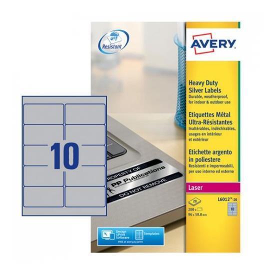Avery Heavy Duty Laser Labels - Poliestere - …