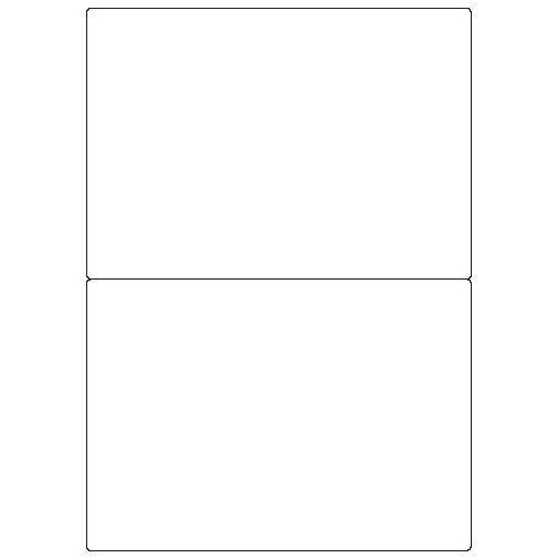 Copy Basic Megastar LP4MS - Carta - Opaca - adesivo permanente - bianco - 210 x 148 mm 200 etichette (100 foglio(i) x 2) etichette