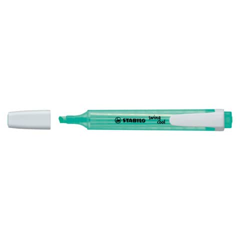 STABILO swing cool - Evidenziatore - turchese fluorescente - inchiostro base acqua - 1-4 mm