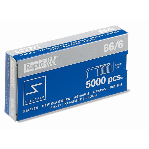 Rapid Super Strong - Punti metallici - 66/8+ - 8.5 mm - acciaio galvanizzato - pacco da 5000 - per P/N: 10801931, 10801932, 10870402, 10875302
