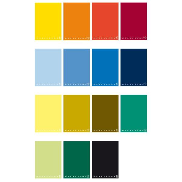 Pigna Monocromo Maxi - Quaderno - rilegatura a spirale - A4 - 70 fogli - quadretti - disponibile in colori assortiti