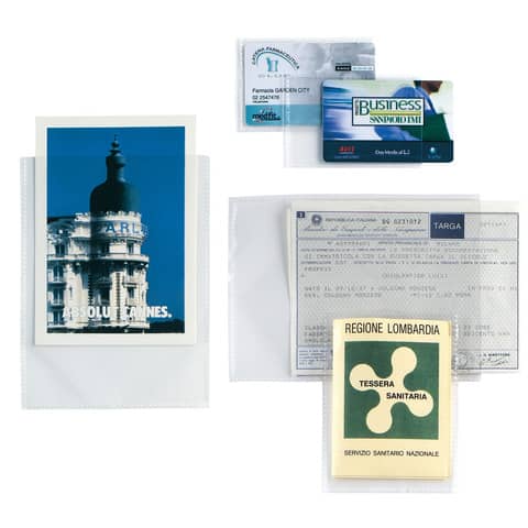 SEI SOFT - Tasca protettiva - per 80 x 120 mm - trasparente