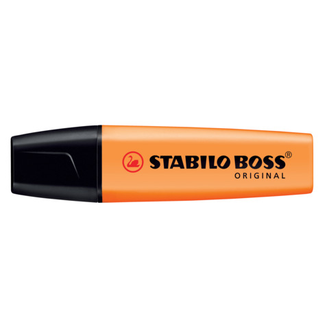 STABILO BOSS ORIGINAL - Evidenziatore - arancione fluorescente - inchiostro base acqua - 2-5 mm
