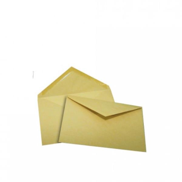 Pigna POSTALE - Busta - 180 x 240 mm - triangolare - apertura laterale - giallo - pacco da 25