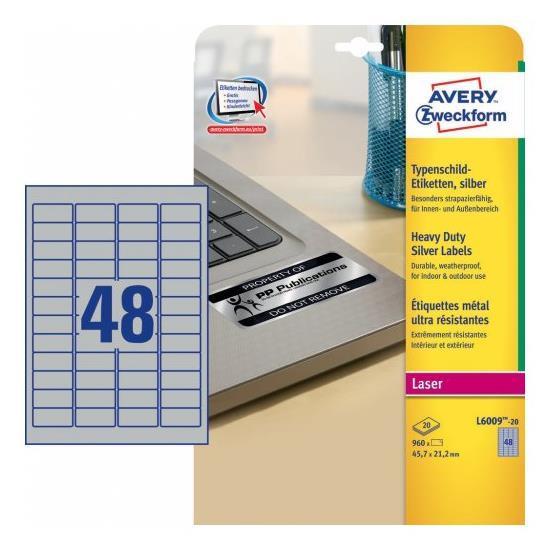 Avery Heavy Duty Laser Labels - Poliestere - …