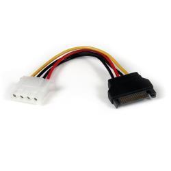 StarTech.com Adattatore di alimentazione SATA a LP4, 15 cm - F/M - Adattatore di alimentazione - alimentazione SATA (M) a Alimentazione interna 4 pin (F) - 15 cm - nero - per P/N: 25S22M2NGFFR, HSB225S3R, S322M225R, SAT2M2NGFF25, SAT32MSAT257, SATSASBP425