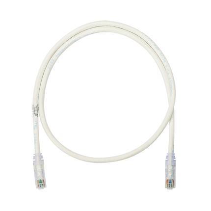 Panduit NetKey - Cavo patch - RJ-45 (M) a RJ-45 (M) - 10 m - UTP - CAT 6 - IEEE 802.3af/IEEE 802.3at - schermato, antiaggrovigliamento, bloccato - bianco spento