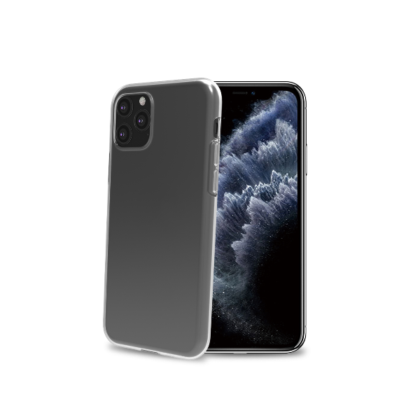 Celly Gelskin - Cover per cellulare - TPU (poliuretano termoplastico) - trasparente - per Apple iPhone 11 Pro