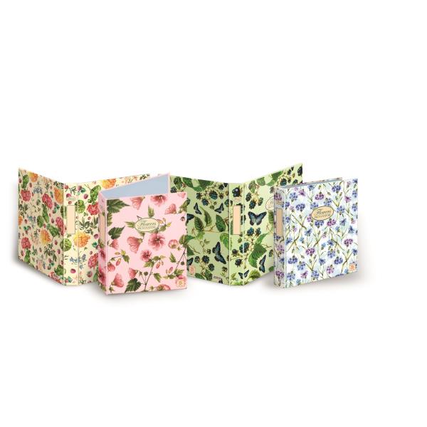 PIGNA Nature Flowers - Quaderno ad anelli - per A4 - disponibile in colori assortiti