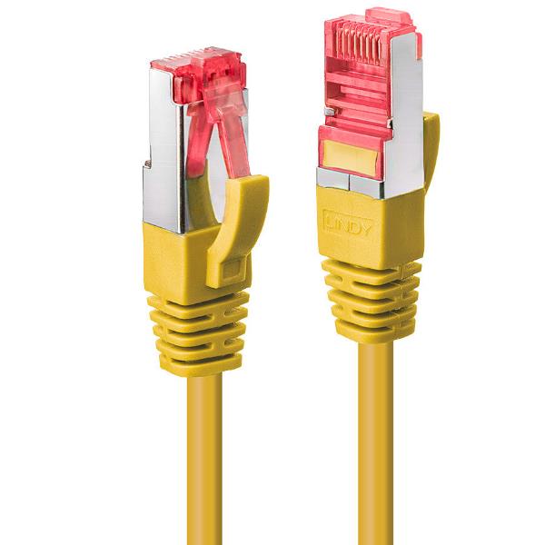 Lindy - Cavo patch - RJ-45 (M) a RJ-45 (M) - 2 m - SFTP, PiMF - CAT 6 - stampato, antiaggrovigliamento - giallo