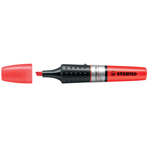 STABILO LUMINATOR - Evidenziatore - rosso fluorescente - inchiostro base acqua - 2-5 mm