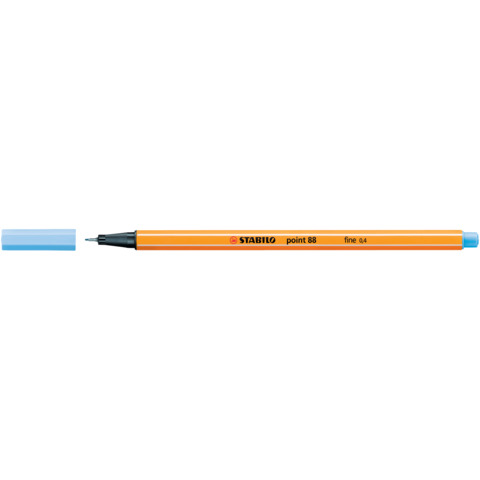 STABILO point 88 - Penna a punta sottile - blu ghiaccio - 0.4 mm - fine