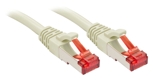 Lindy - Cavo patch - RJ-45 (M) a RJ-45 (M) - 5 m - SFTP, PiMF - CAT 6e - stampato, antiaggrovigliamento, bloccato - grigio